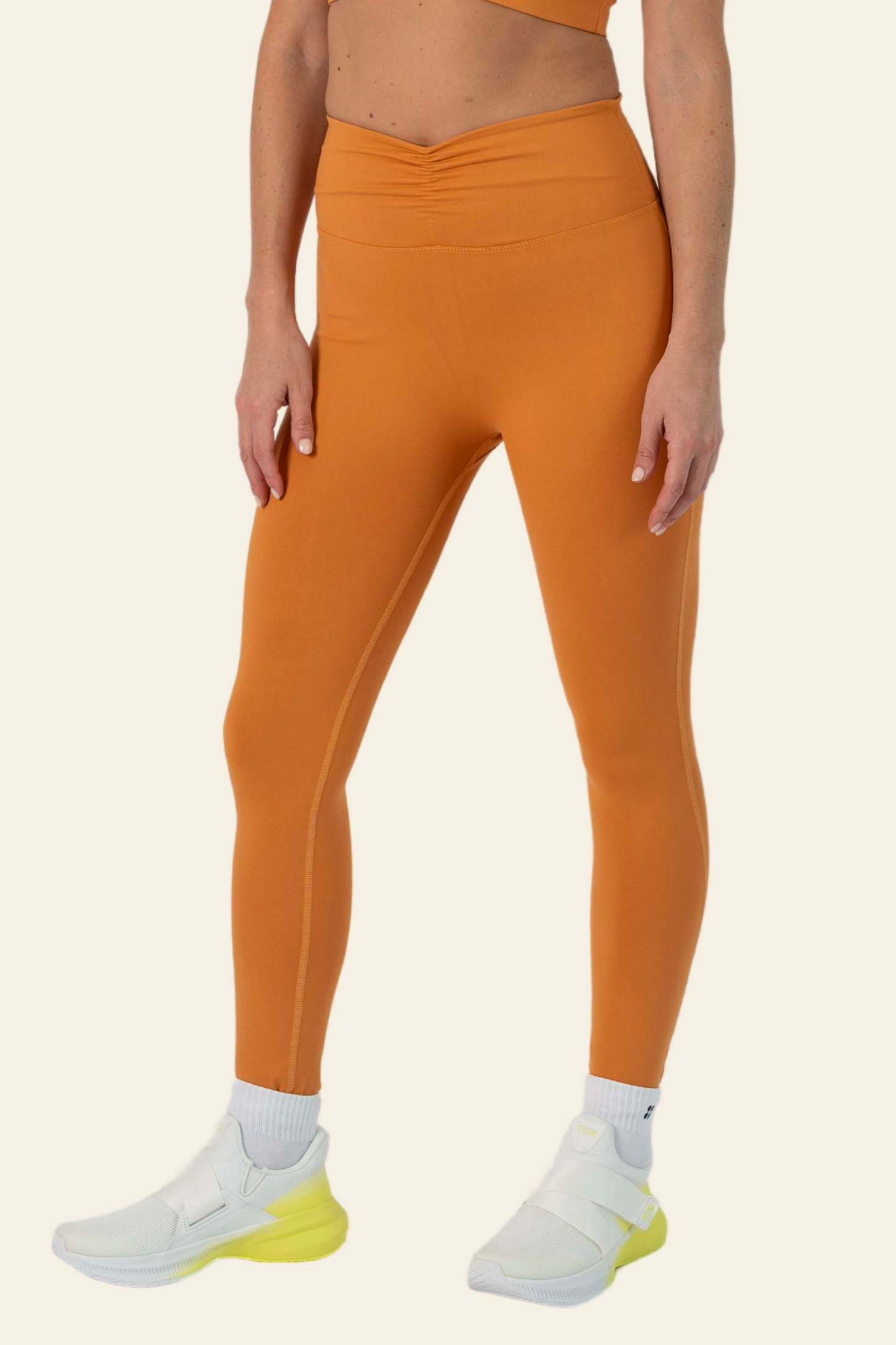 PLIÉ LEGGINGS | PAPAYA